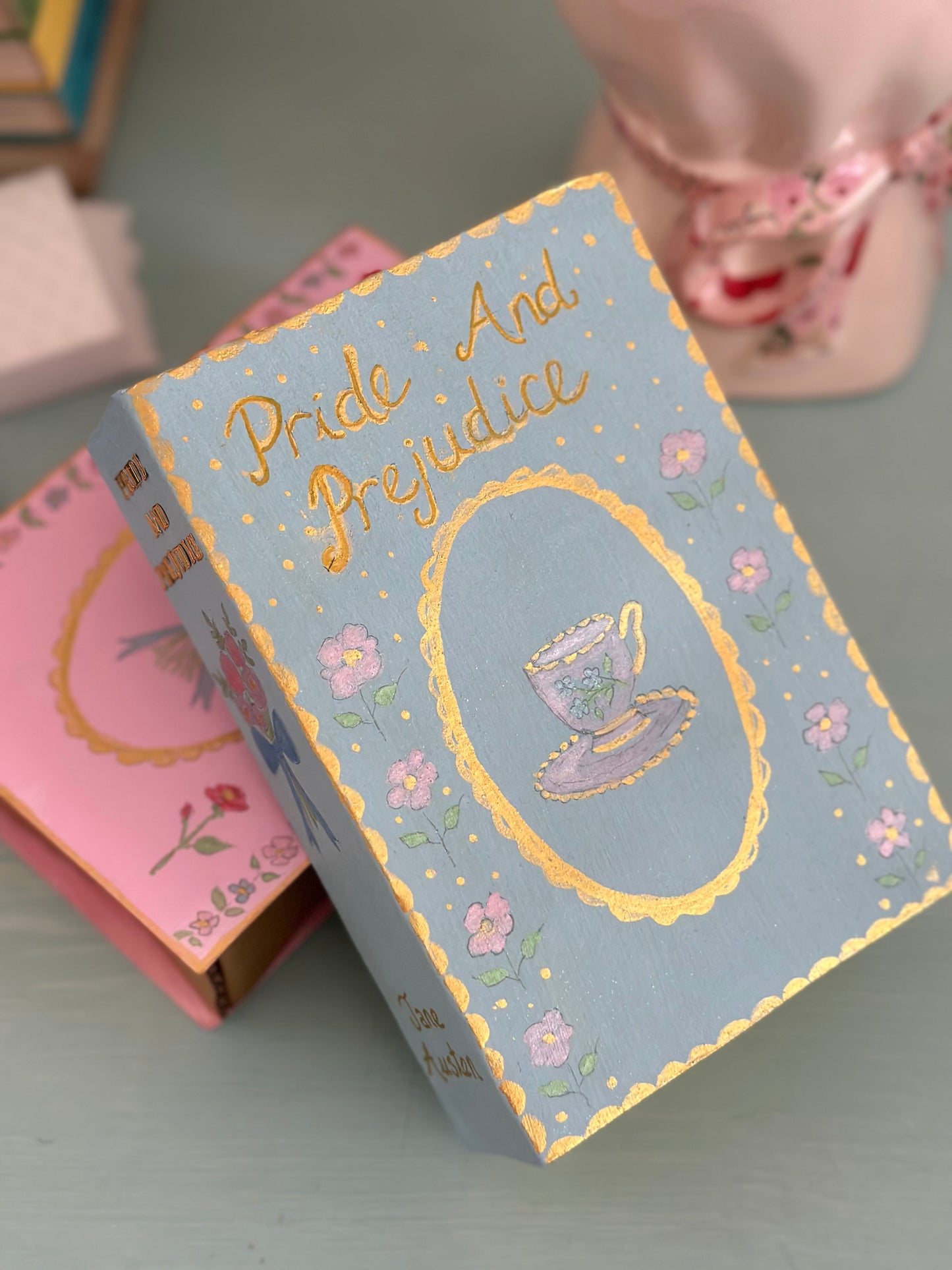 SET OF 4 ORNAMENTAL BOOKS ** CUSTOMER ORDER**
