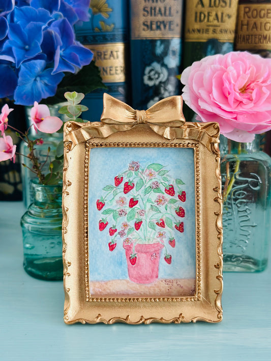 Lustre watercolour with glitter (standing frame)