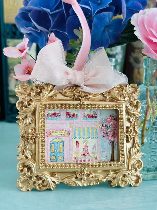 Lustre watercolour with glitter  (hanging)