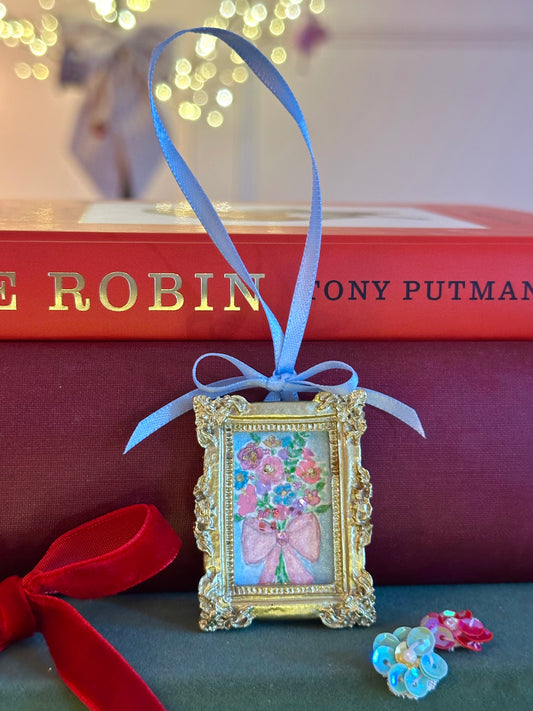 Mini watercolour  with glitter (hanging)