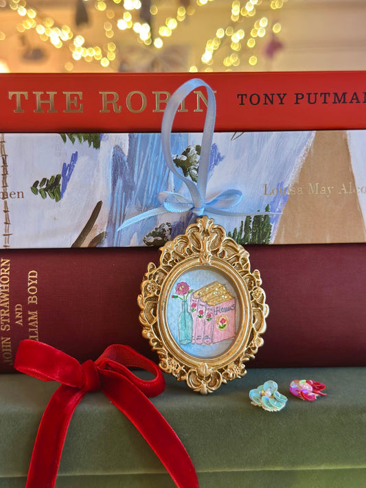 Mini watercolour  with glitter (hanging)