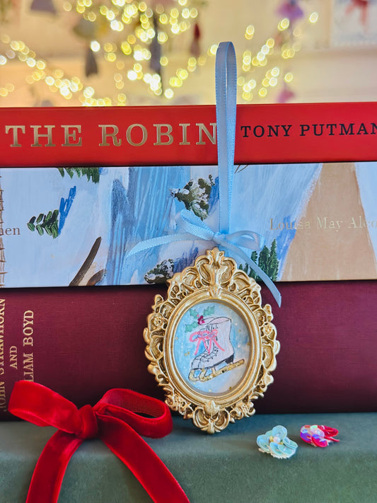 Mini watercolour  with glitter (hanging)